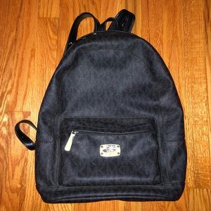 MICHAEL KORS Large Backpack, Black with MK Logo Design, EXCELLENT CONDITION